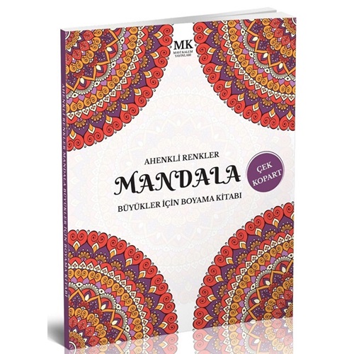 Büyükler İçin Boyama Kitabı Mandala - Ahenkli Renkler