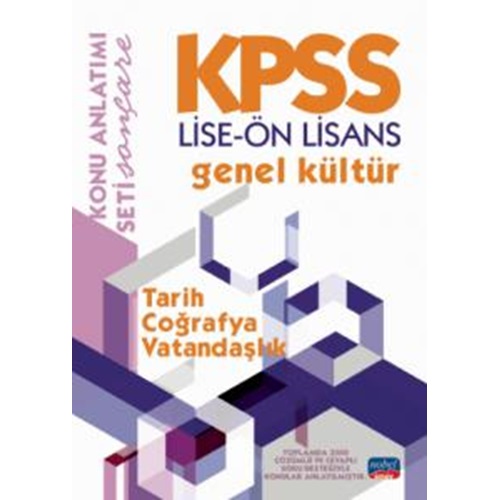 KPSS LİSE-ÖN LİSANS GENEL KÜLTÜR KONU ANLATIMI / Tarih - Coğrafya - Vatandaşlık