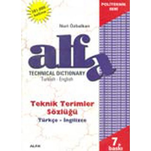 Teknik Terimler Sözlüğü Türkçe İngilizce