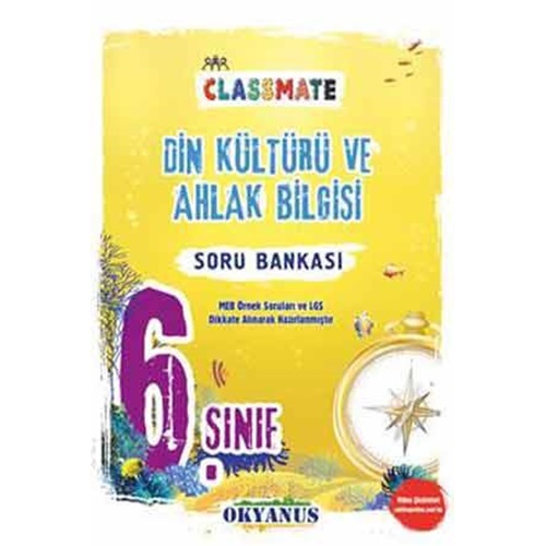 Okyanus Yayınları 6. Sınıf Classmate Din Kültür Ve Ahlak Bilgisi Soru Bankası