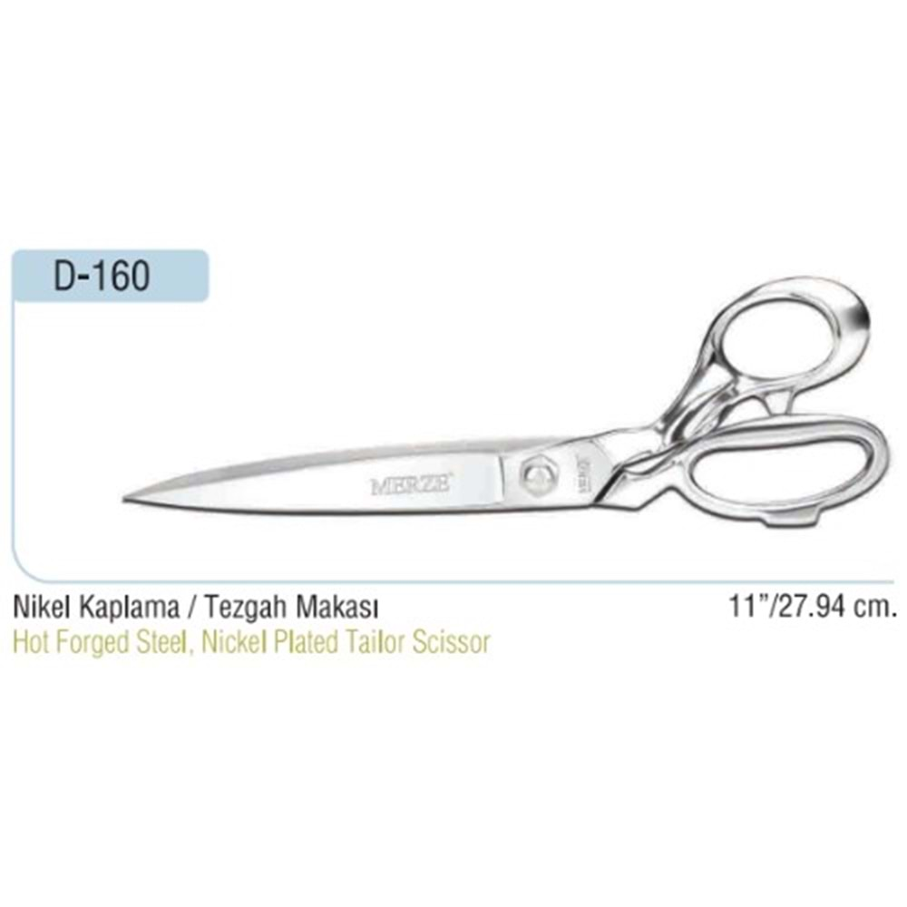 D-160 Nikel Kaplama Tezgah Makası 11 Inch 27.94 cm