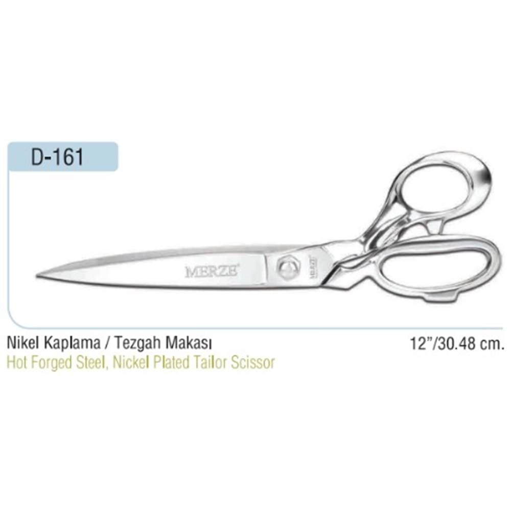 D-161 Nikel Kaplama Tezgah Makası 12 Inch 30.48 cm