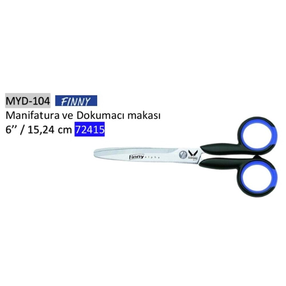 MYD-104 72415 Manifatura ve Dokumacı Makası 06 Inch 15.24 cm Made in Germany