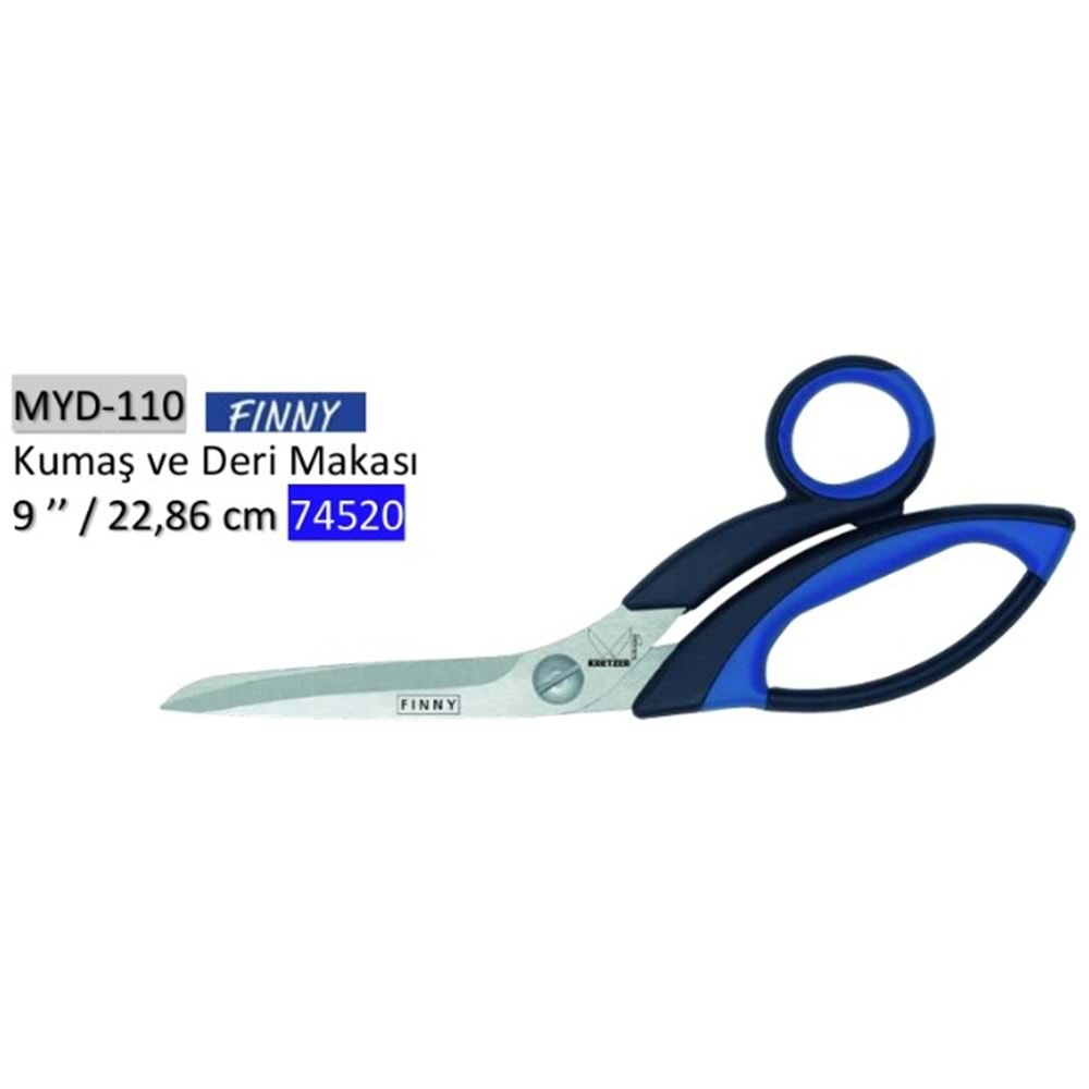 MYD-110 74520 Kumaş ve Deri Makası 09 Inch 22.86 cm Made in Germany