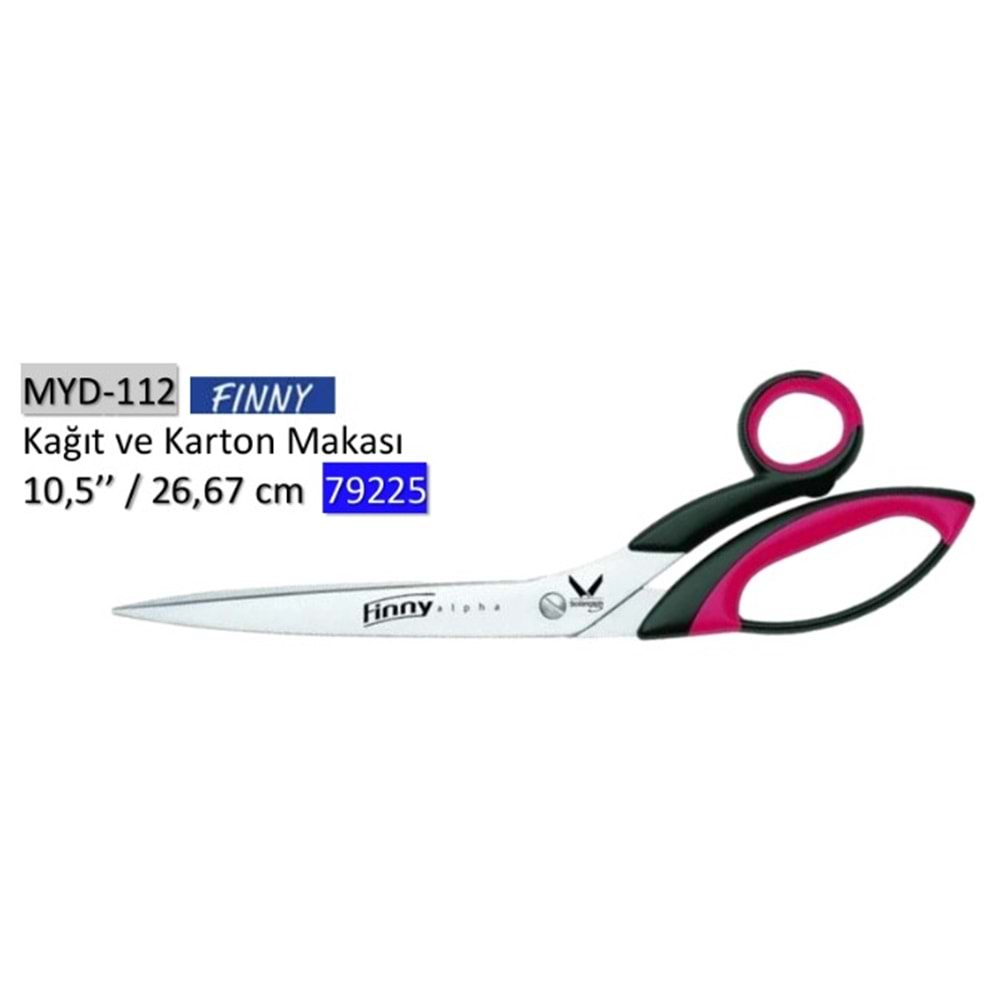 MYD-112 79225 Kağıt ve Karton Makası 10.50 Inch 26.67 cm Made in Germany