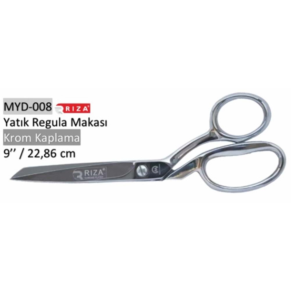 MYD-008 Yatık Regula Makası Krom Kaplama 09 Inch 22.86 cm