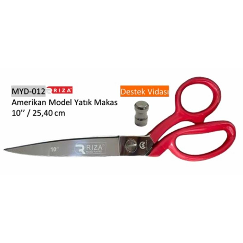 MYD-012 Amerikan Model Yatık Makas 10 Inch 25.40 cm