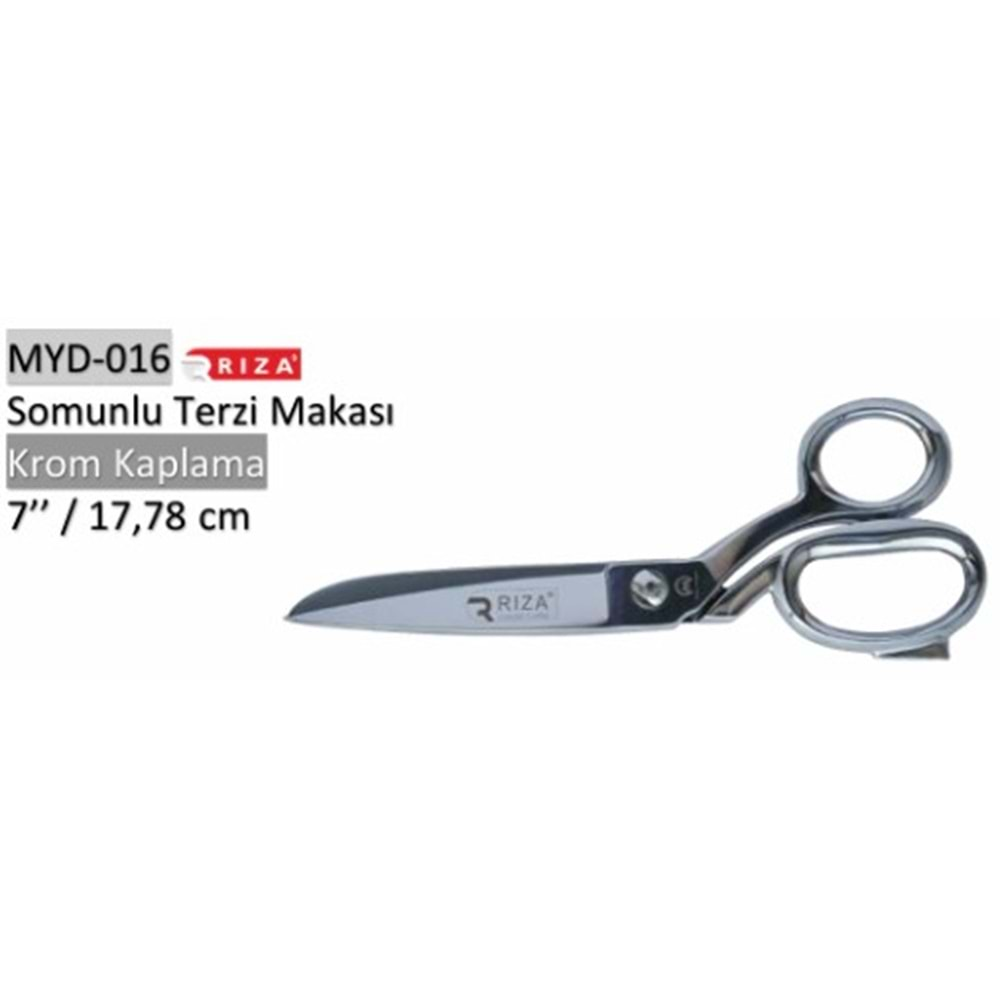 MYD-016 Somunlu Terzi Makası Krom Kaplama 07 Inch 17.78 cm