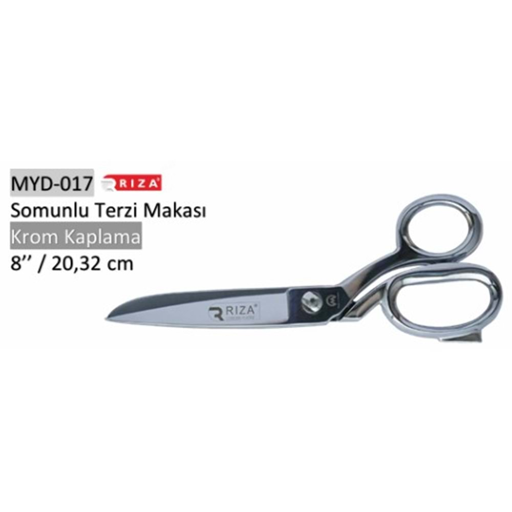 MYD-017 Somunlu Terzi Makası Krom Kaplama 08 Inch 20.32 cm