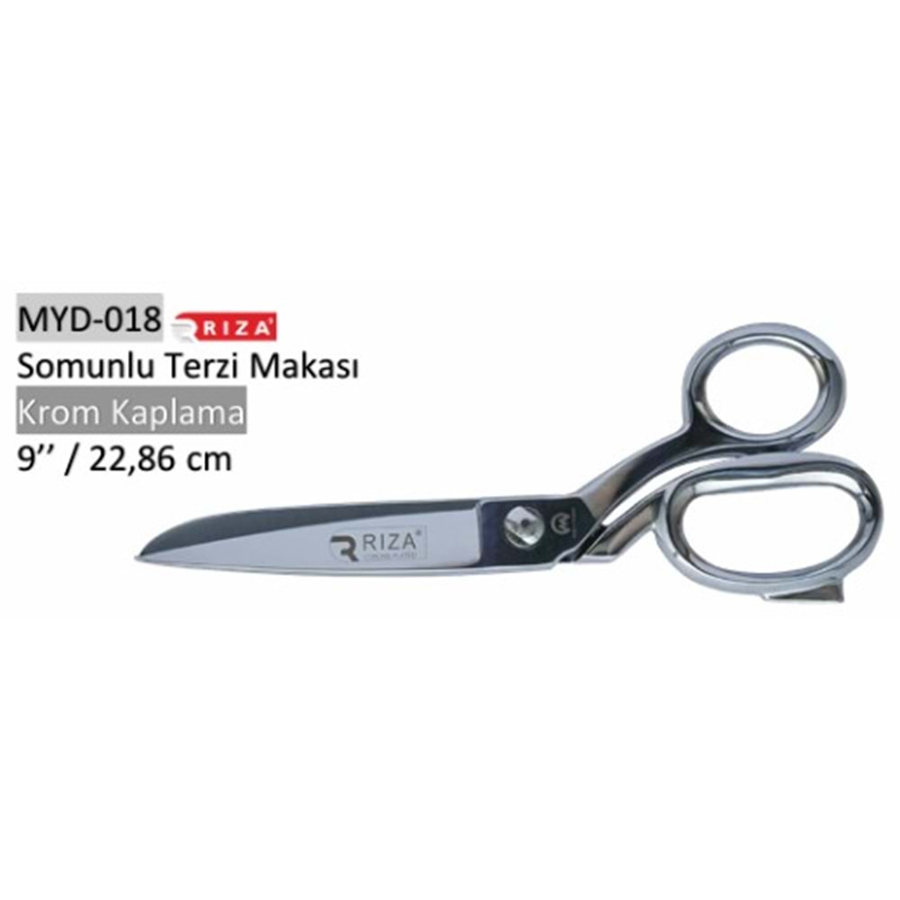 MYD-018 Somunlu Terzi Makası Krom Kaplama 09 Inch 22.86 cm