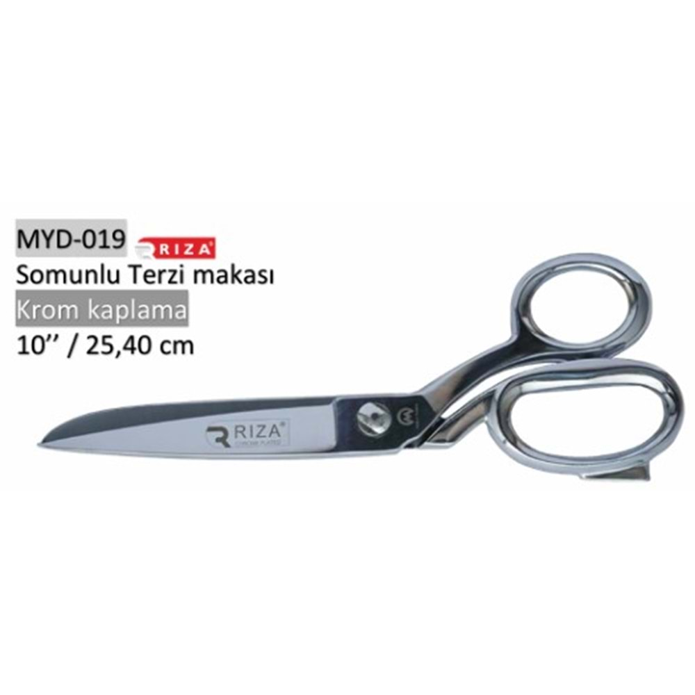 MYD-019 Somunlu Terzi Makası Krom Kaplama 10 Inch 25.40 cm