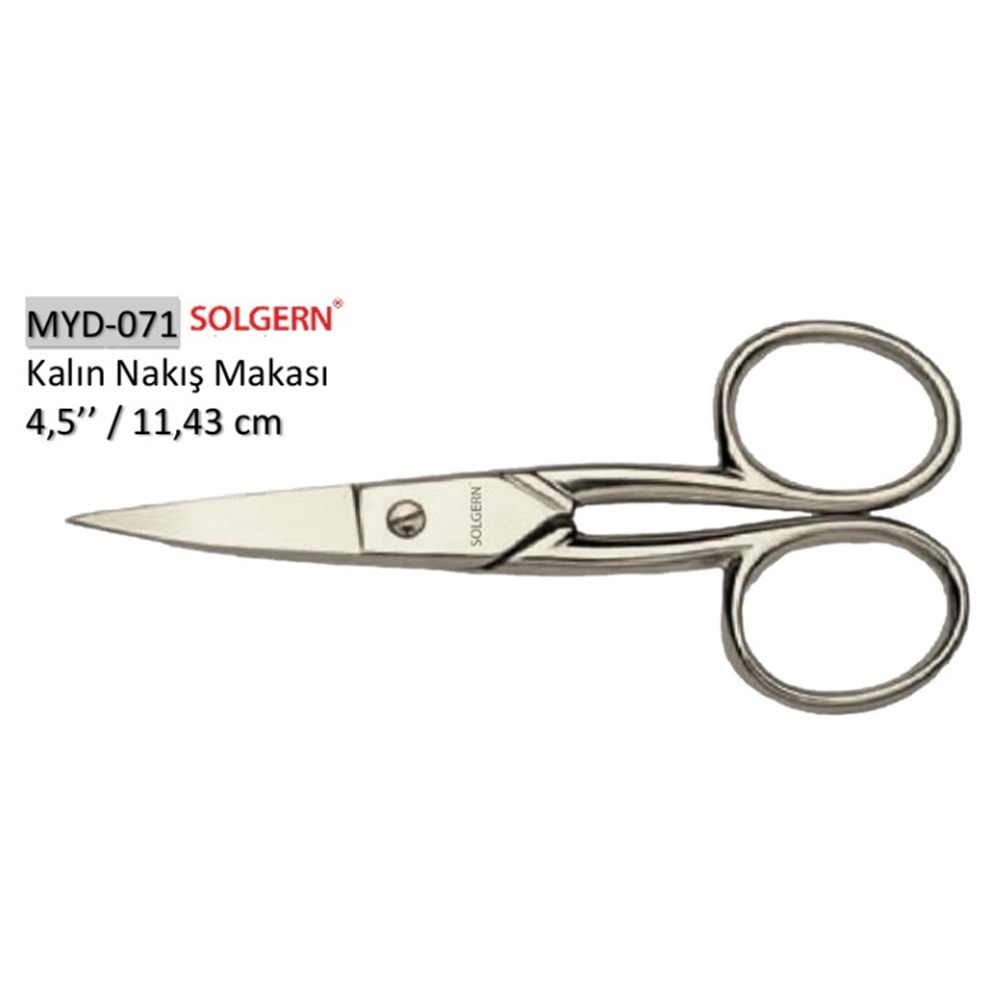 MYD-071 Kalın Nakış Makası 4.50 Inch 11.43 cm