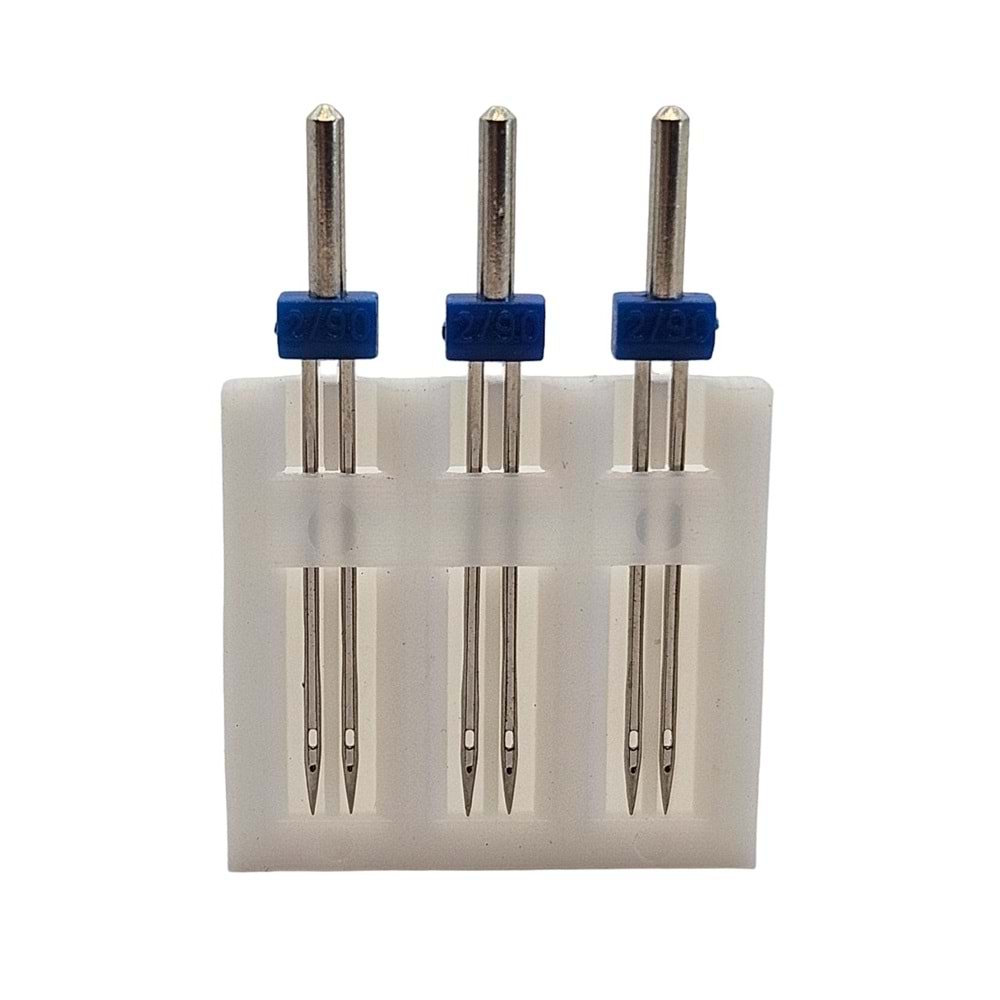 Aile Dikiş Makinesi Çiftli Dikiş İğnesi 3 Adet