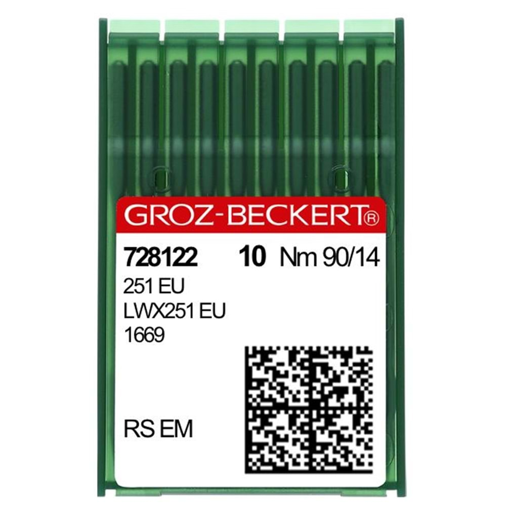 251 EU-90/14, 728122 Etek Baskı Makinesi İğnesi, LWX251 EU