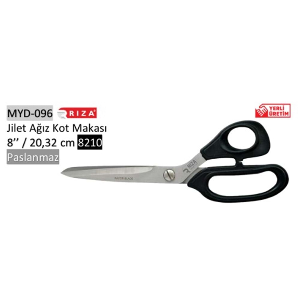 8210 Jilet Ağız Kot Makası 08 Inch 20.32 cm