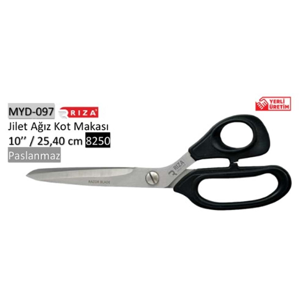 MYD-097 8250 Jilet Ağız Kot Makası 10 Inch 25.40 cm