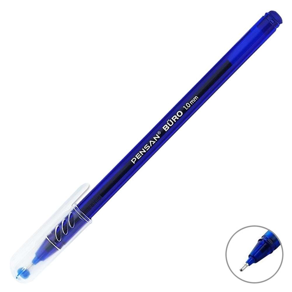 Tükenmez Kalem Mavi Büro 1.00 mm 50 Adet