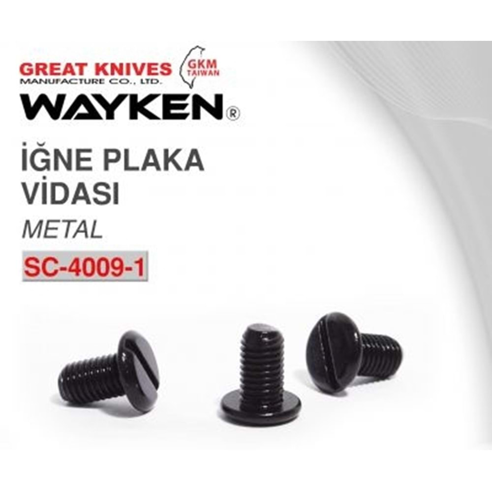 Düz Makina Plaka Vidası 100032-003