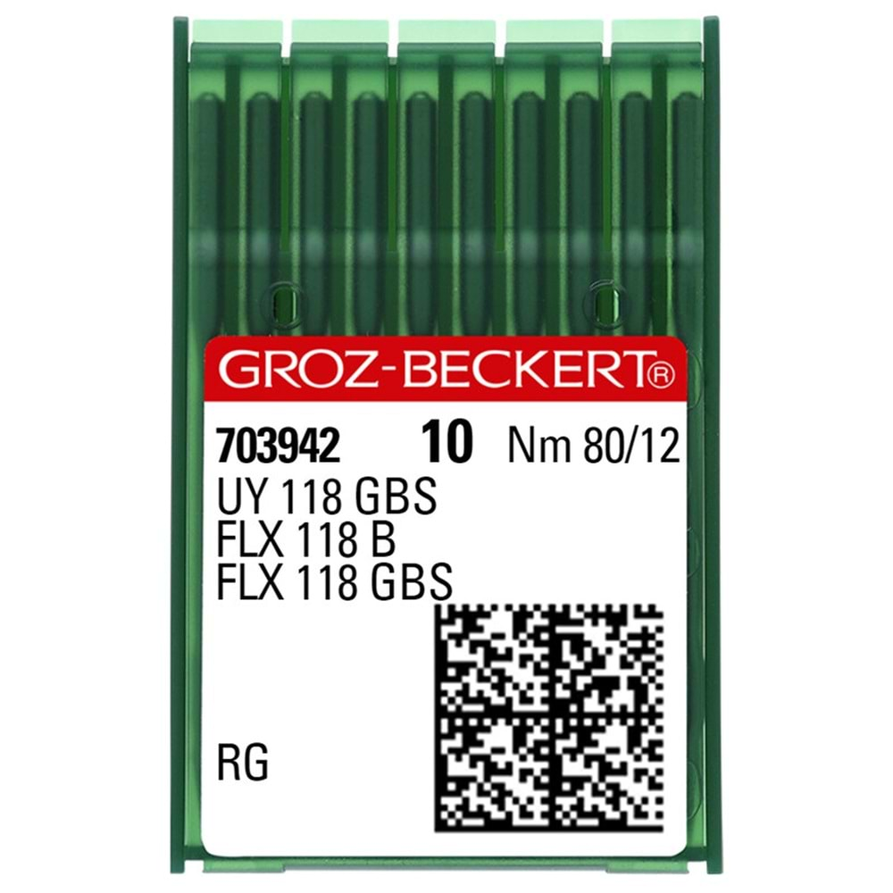 UYX118 GBS-80/12 704062 Lok Makinası İğnesi Uç Tipi RG Krom Made in Germany