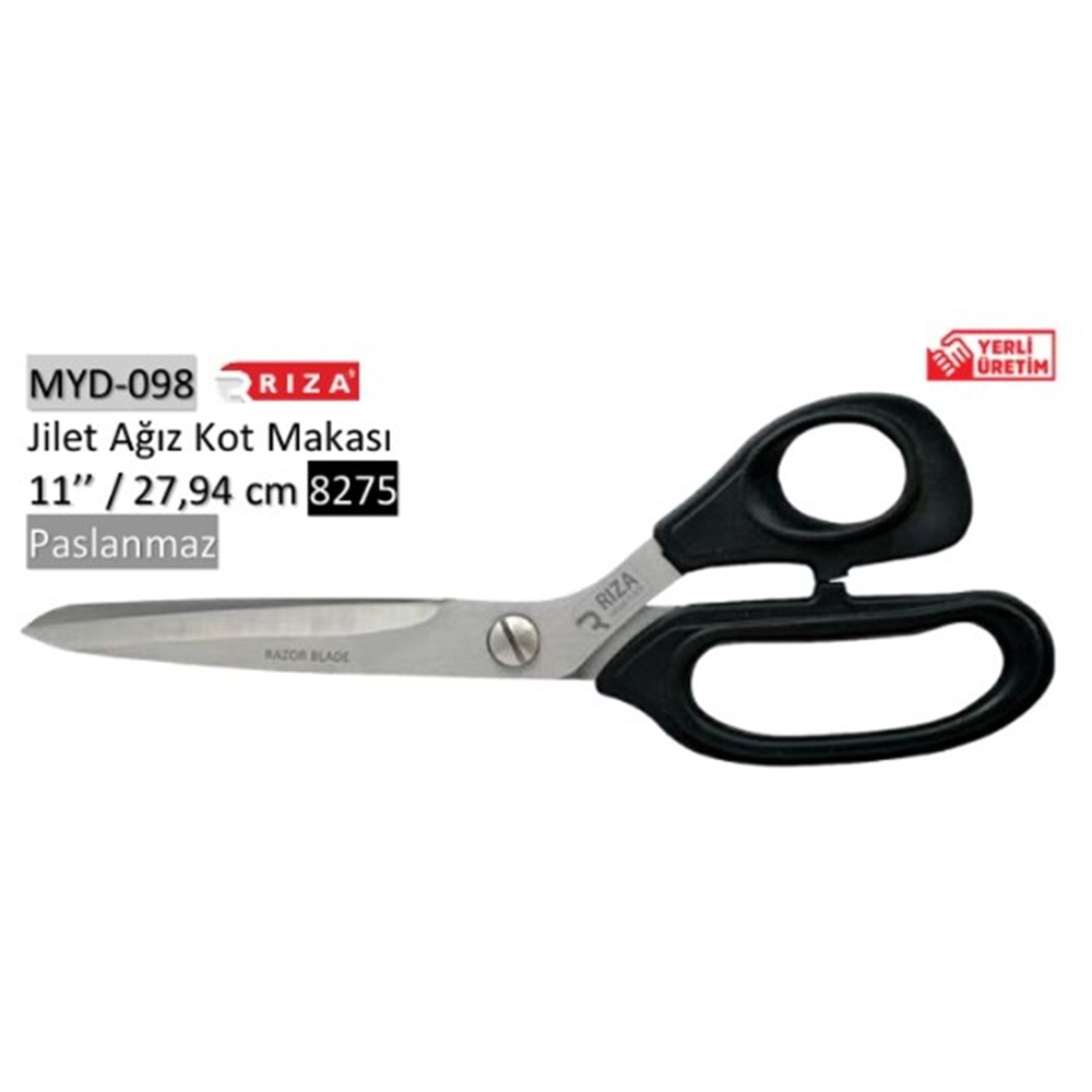 MYD-098 8275 Jilet Ağız Kot Makası 11 Inch 27.94 cm