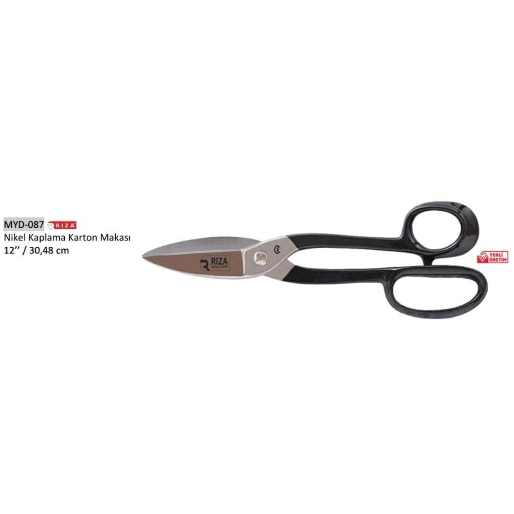 MYD-087 Nikel Kaplama Karton Makası 12 Inch 30.48 cm