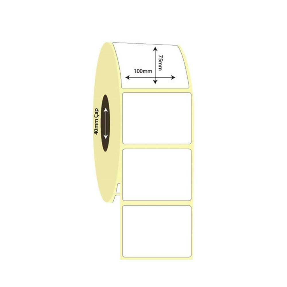 Barkod Etiket 100 mm x 75 mm