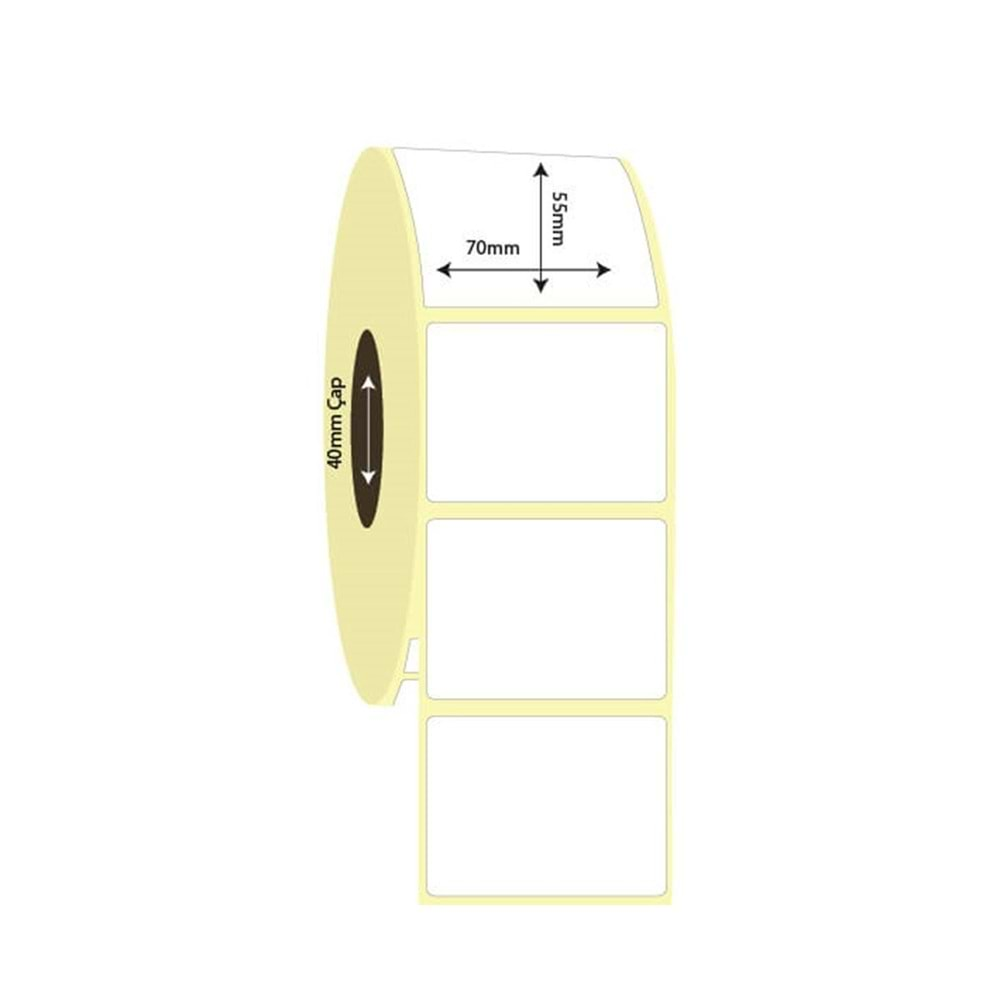 Barkod Etiket 70 mm x 55 mm