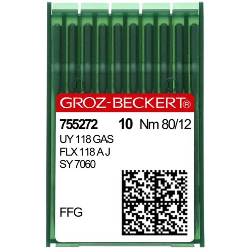 UYX118 GAS-80/12 755272 Lok Makinası İğnesi Uç Tipi RG Krom Made in Germany