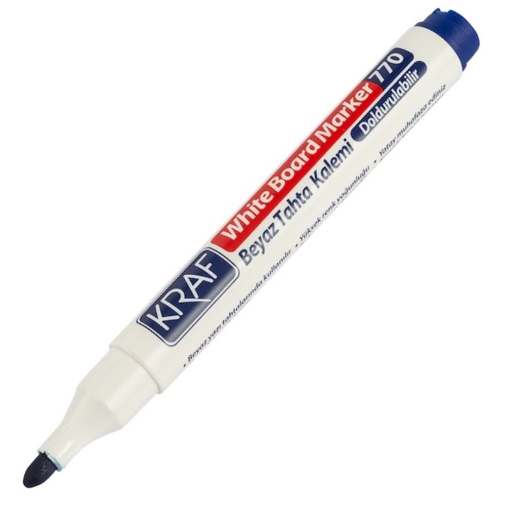 Beyaz Tahta Kalemi Doldurulabilir Model Renk Mavi