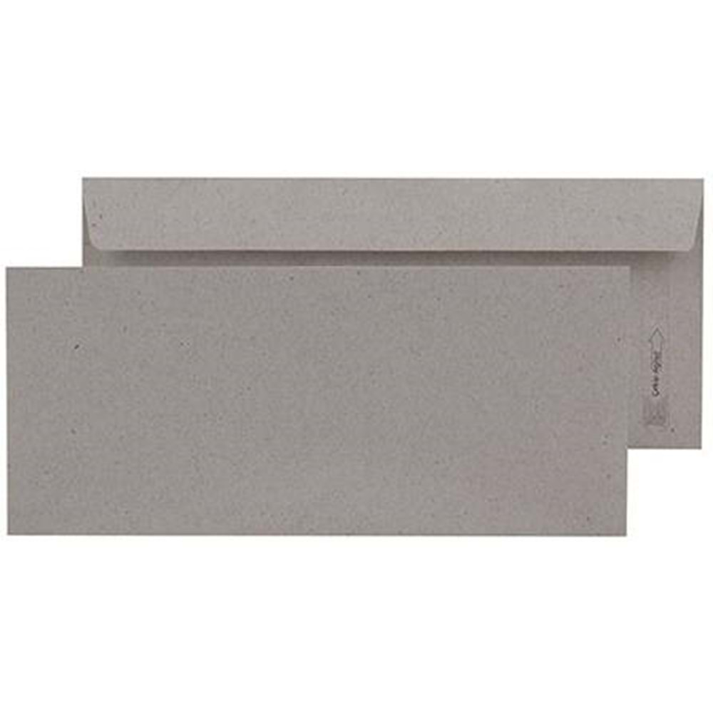 Diplomat Silikon Bantlı Zarf, 105 mm x 240 mm, Çerçevesiz, 90 gr, Kutuda 500 Adet