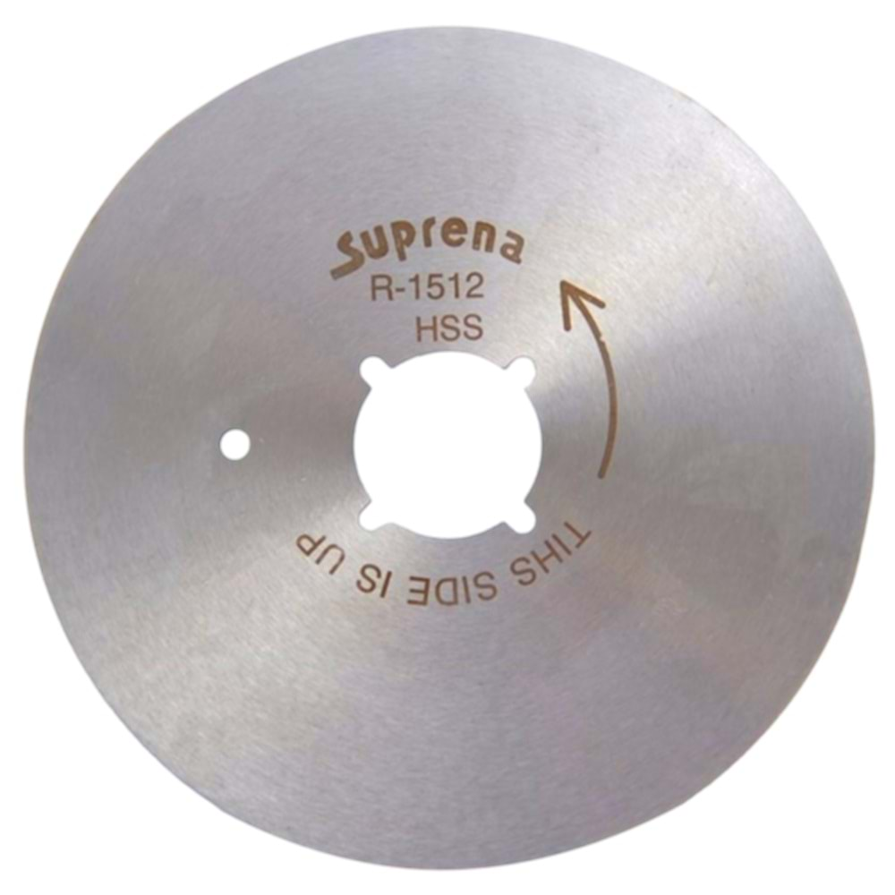 Suprena Yuvarlak Kesim Motoru Bıçağı, High Speed Steel, R-1512HSS