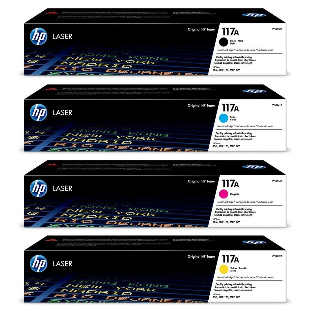 Dört Renk Muadil Toner, HP117A