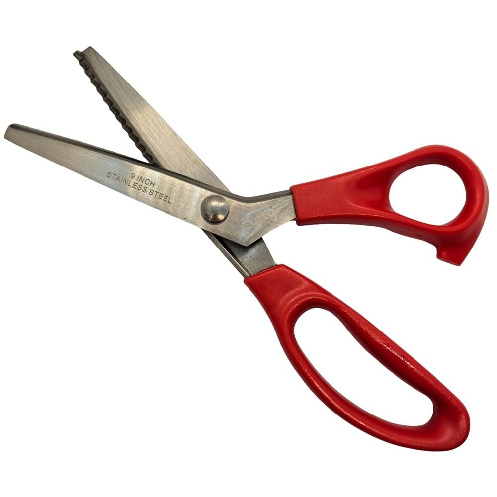 Plastik Saplı Sürfile Zikzak Makası 9-1/4 Inch 23.3 cm