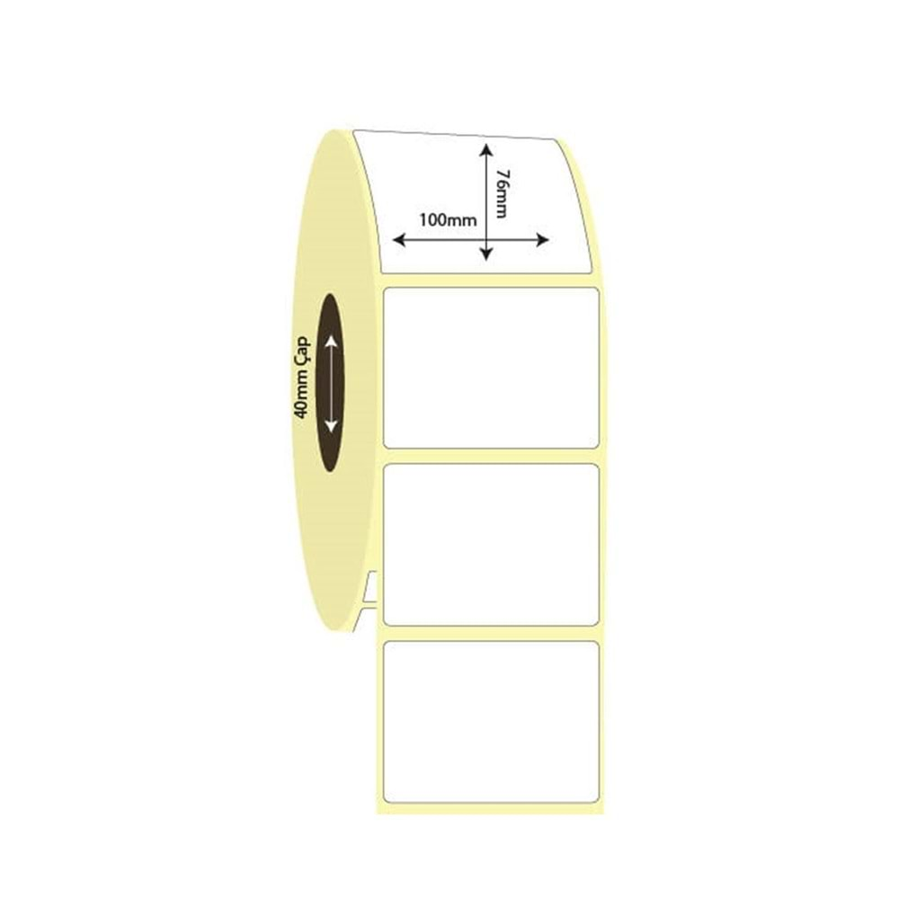 Barkod Etiket 100 mm x 76 mm