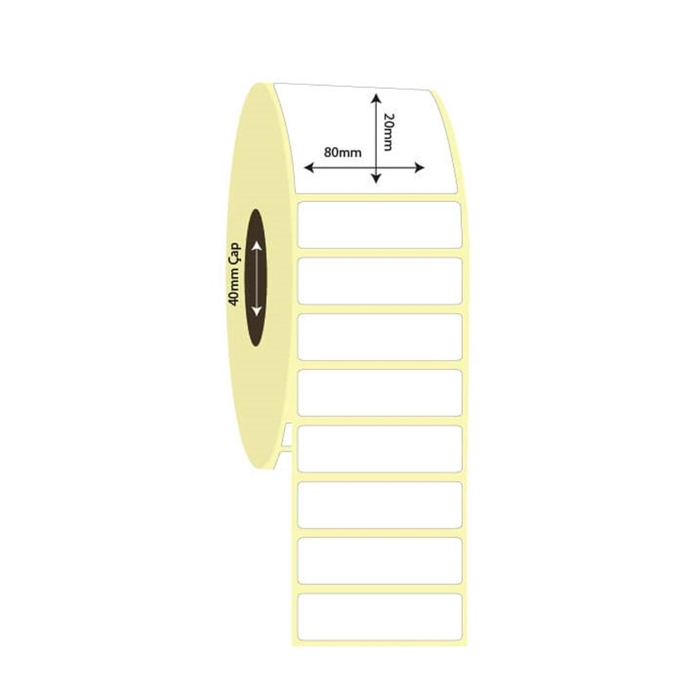 Barkod Etiket 80 mm x 20 mm