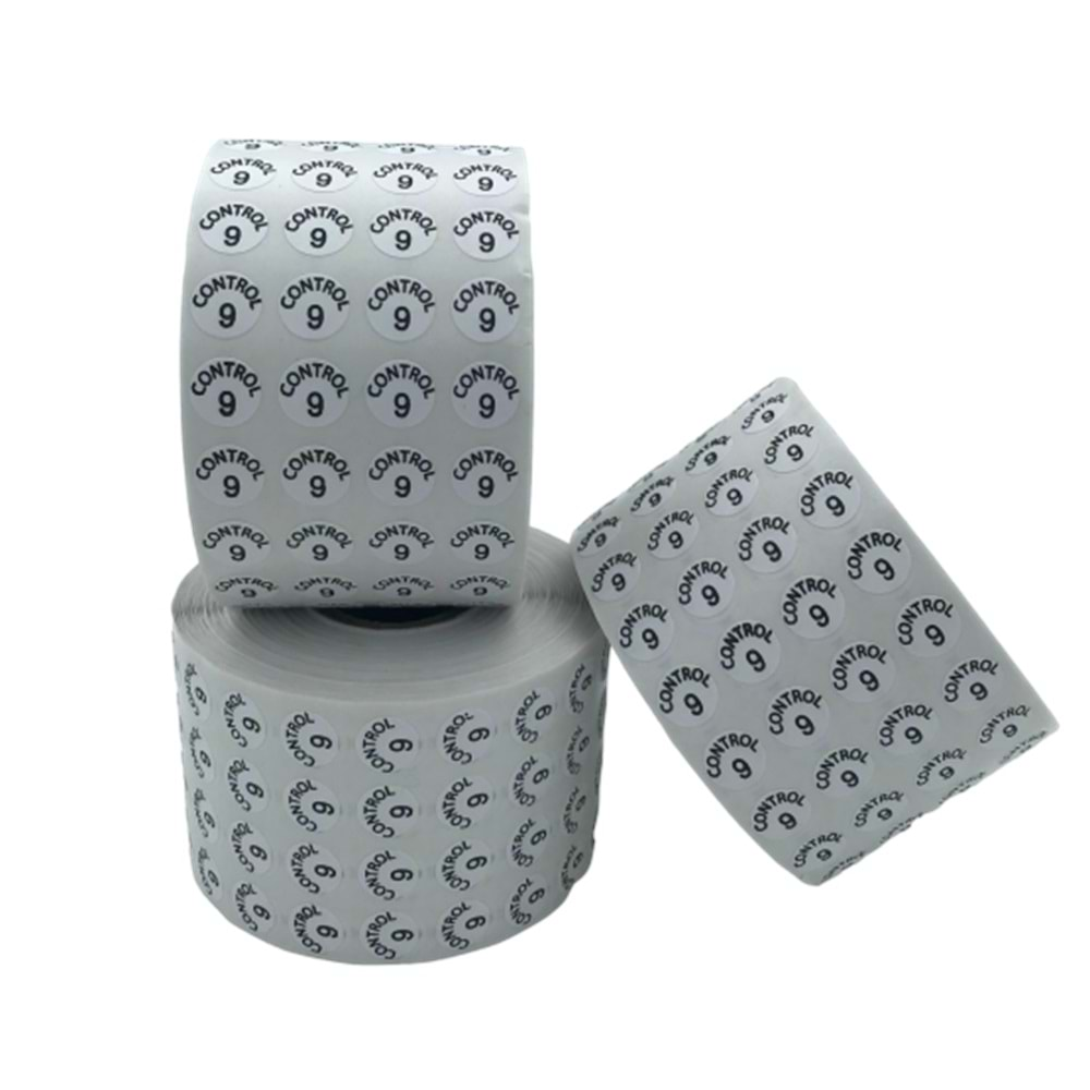 Kontrol Etiketi 10 mm x 10.000 Adet No 9