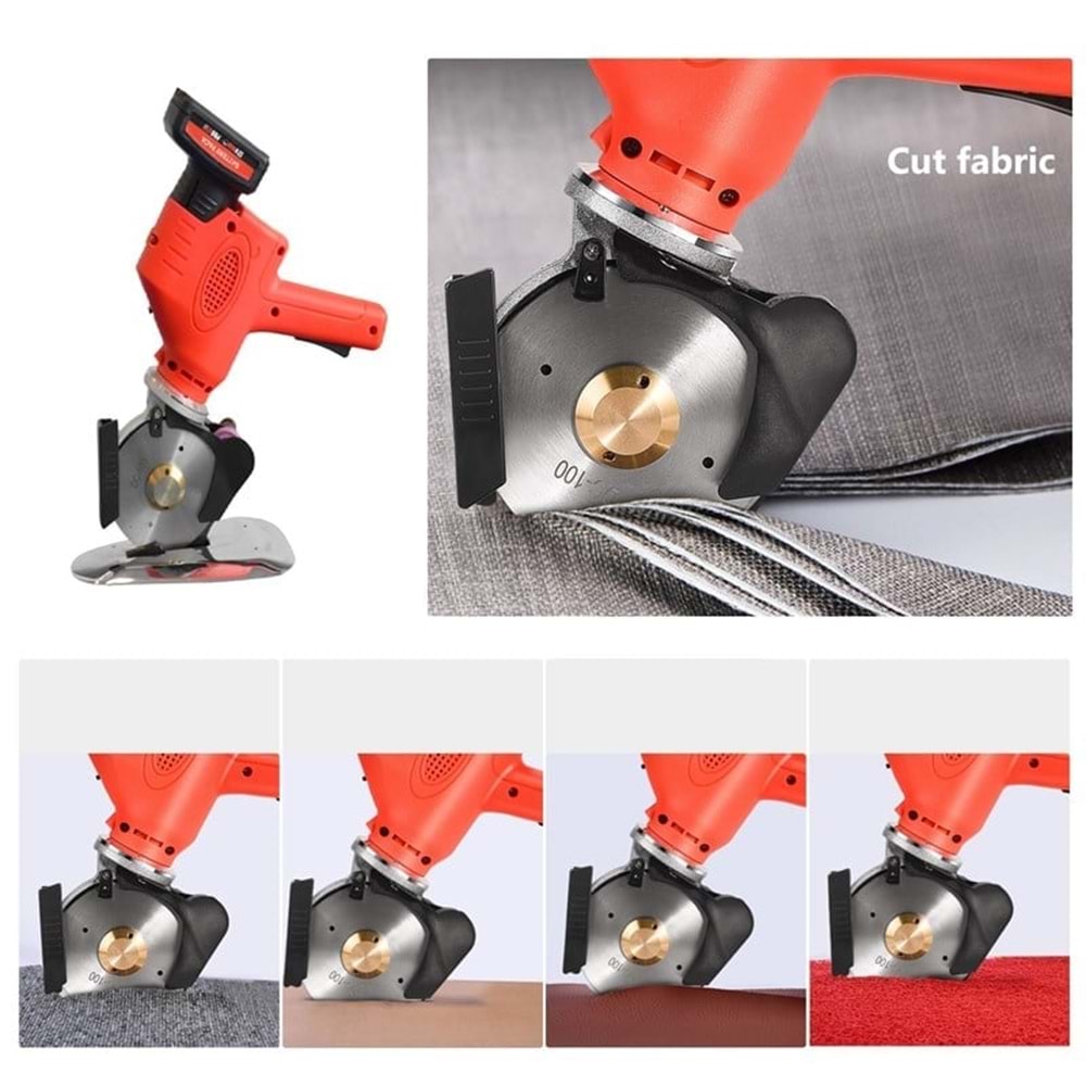 Yuvarlak Bıçaklı Akülü Kumaş Kesim Motoru 4 Inch