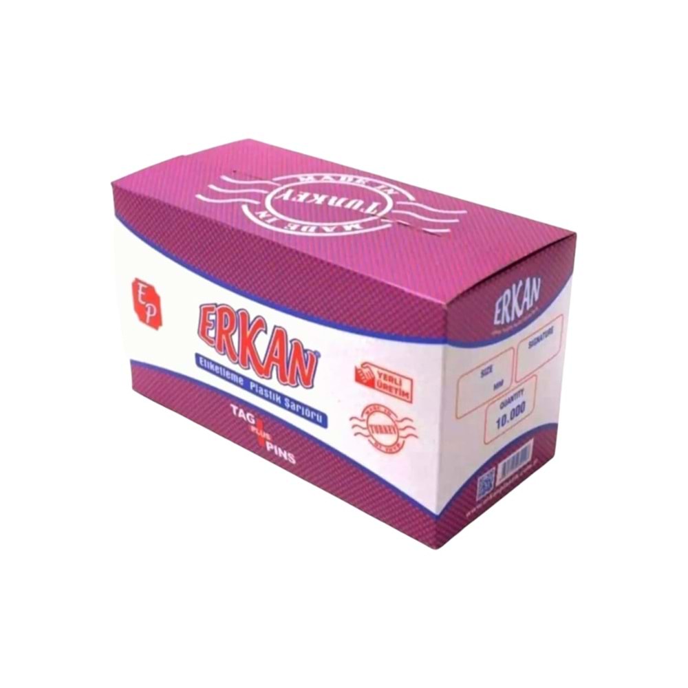 Etiketleme Plastiği Kılçık Siyah 13 mm 10.000 Adet