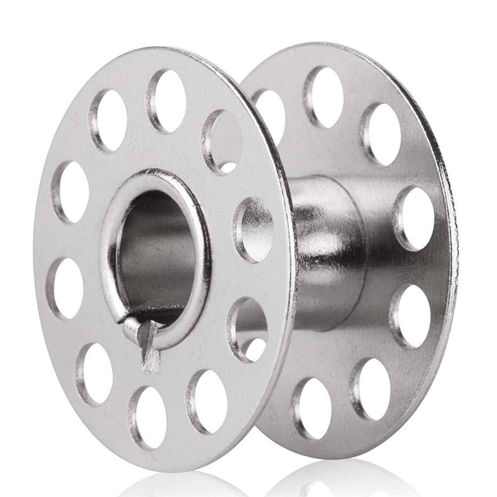 Ev Tipi Aile Dikiş Makinesi Metal Masura Kapaklı Şeffaf Saklama Kutulu 25 Adet Masura