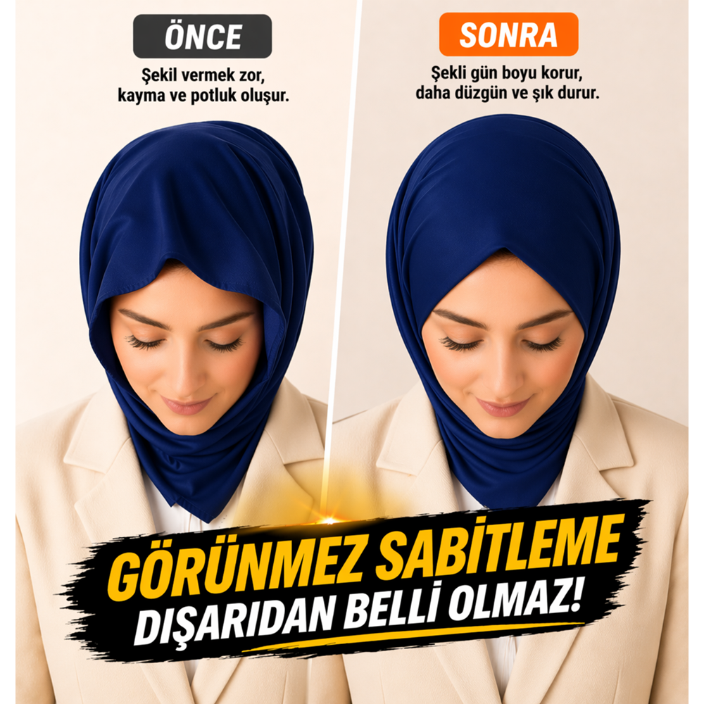Lacivert İnce Kılçık Şeridi 5 mm 20 Adet Şerit 2.000 Adet Türban Tabancası Yedek Kılçık Seti
