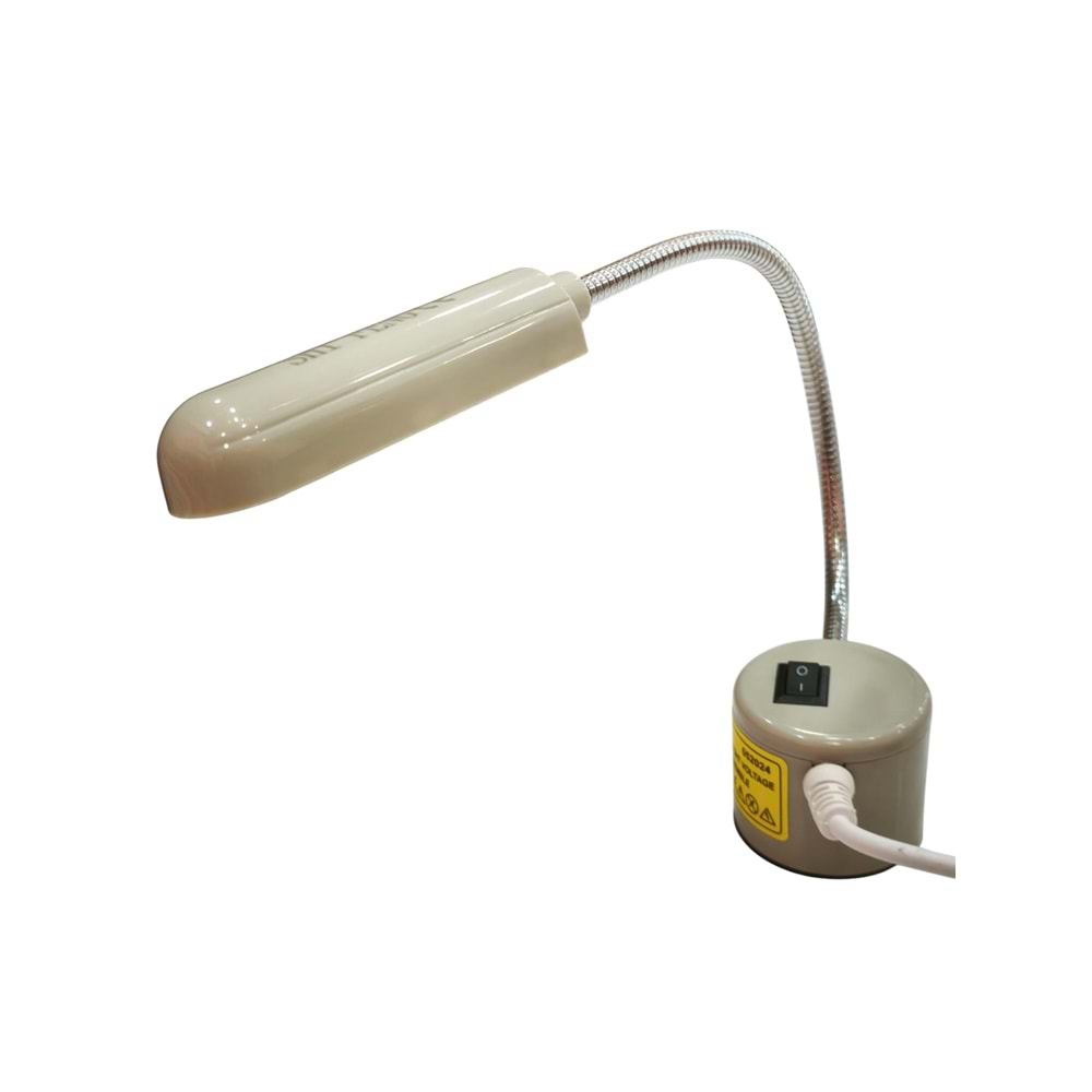 Dikiş Makinası Mıknatıslı Spiral UV Led Mor Işık Led Lamba 20 Adet Led ( 10 Adet Mor & 10 Adet Beyaz )