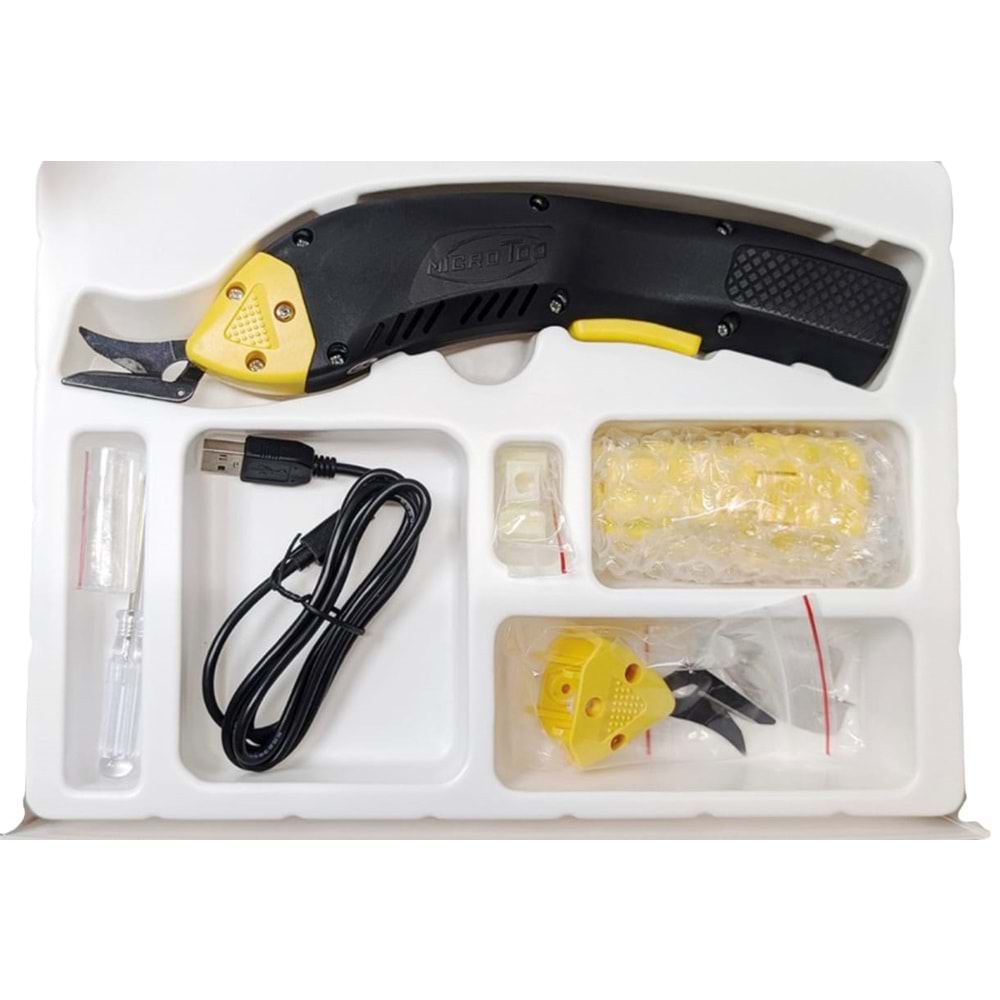 Elektrikli Şarjlı Kumaş Kesim Makası Made in Taiwan