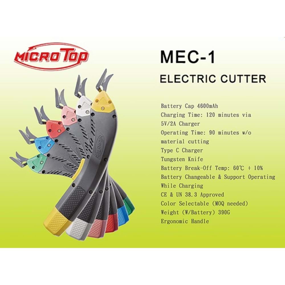 Elektrikli Şarjlı Kumaş Kesim Makası Made in Taiwan