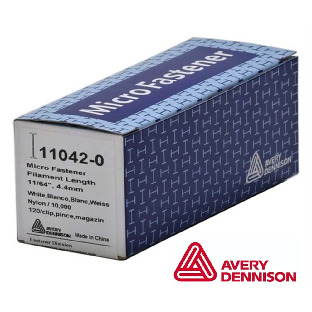 Micro Fine Etiket Tabancası Kılçık Siyah 4.40 mm 10.000 Adet