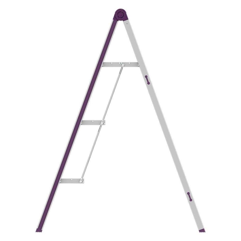Üç Basamaklı Merdiven 102 cm x 41 cm x 5 cm 3.6 Kg Eloksal Alüminyum