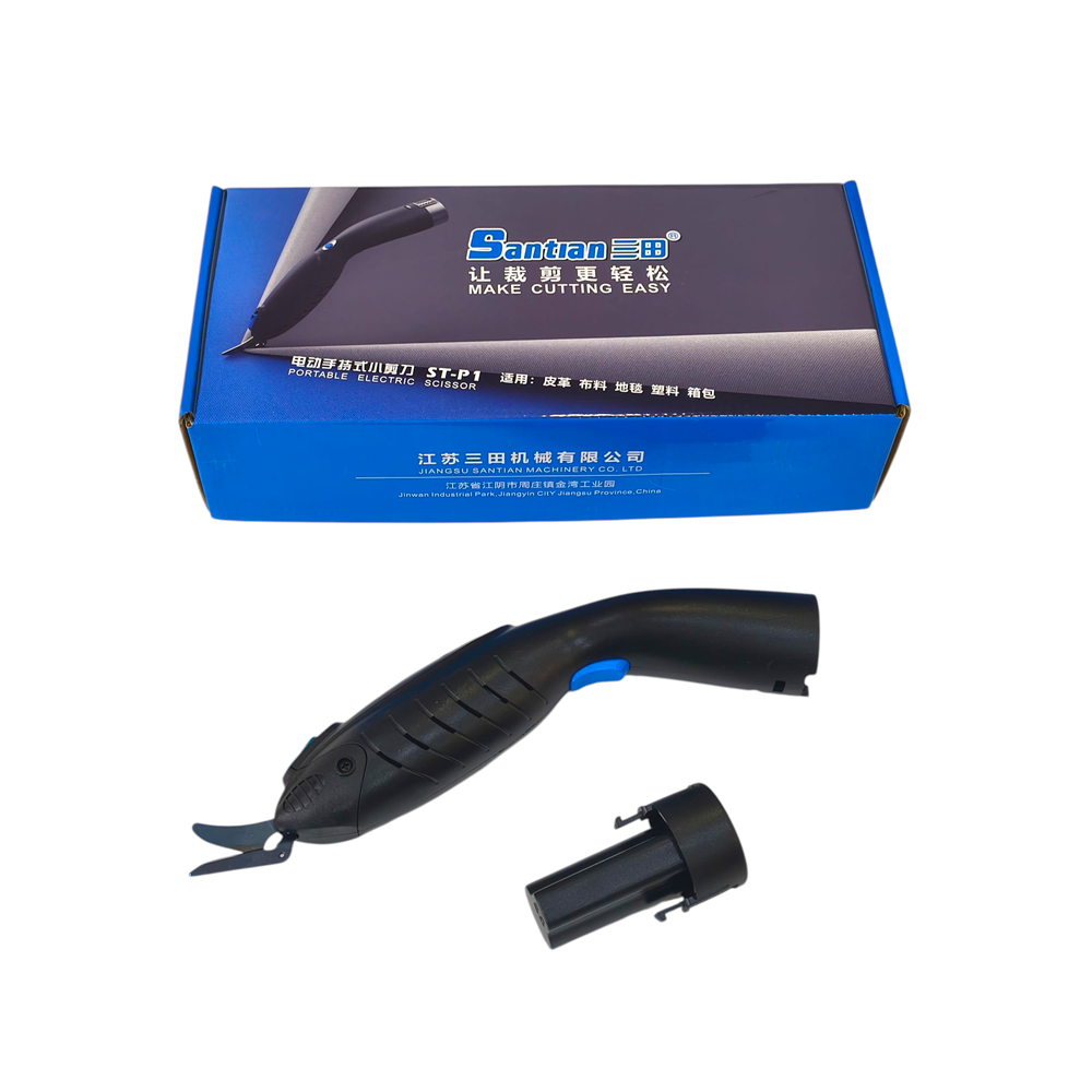 Şarjlı Elektrikli Makas Kumaş Deri Keçe Karton Kesme Taşınabilir El Tipi