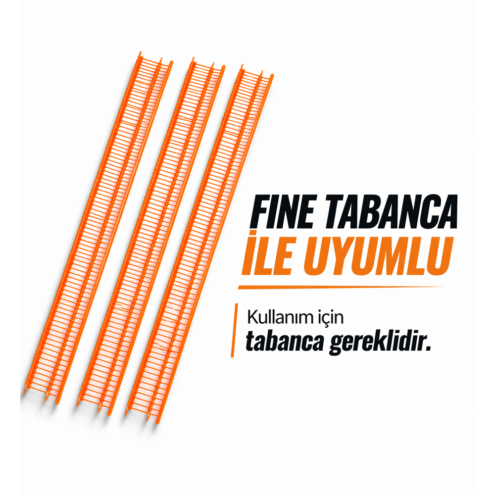Turuncu 5 mm Fine Kılçık 20 Şerit 2.000 Adet Etiketleme Kılçık Türban Ve Kuaför Tabancası İle Uyumlu
