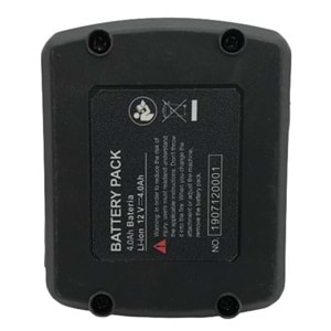 Akülü Yuvarlak Kumaş Kesim Motoru Bataryası 12V 4.0 AH