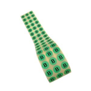 Kontrol Etiketi Çap 20 mm Yeşil Zemin Üzeri B Ruloda 5.000 Adet