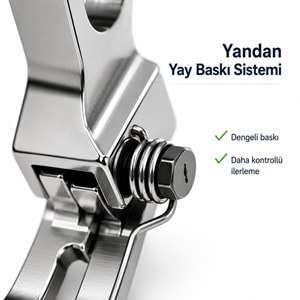 Sanayi Tipi Düz Makine Yandan Yay Baskılı Sağ Ve Sol Çima Ayak Seti